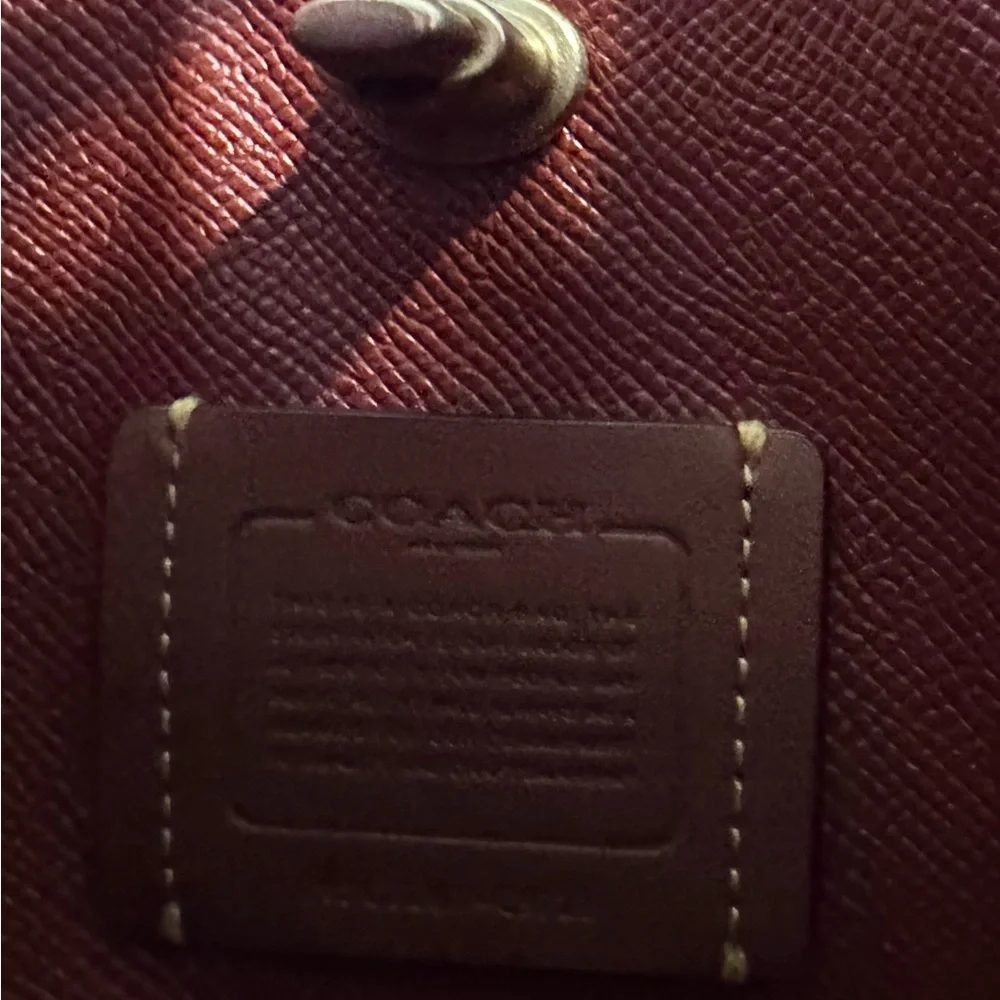 Coach Brown and Yellow Floral Tote - Picture 6 of 12